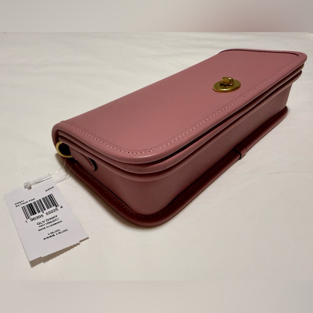 Coach NWT Dinky Shoulder Bag In True Pink CW641 - Picture 2 of 16